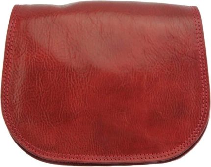 FLORENCE LEATHER MARKET Ines Shoulder Bag in Genuine Soft Calfskin Leather - 6568 (Light Red), Light Red, One size