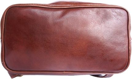 FLORENCE LEATHER MARKET Leather Backpack 6560 (Brown)